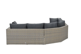 Garden Impressions Geflecht-Lounge Menorca 4tlg. vintage willow/royal black