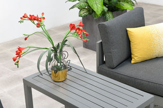 GARDEN IMPRESSIONS Balkonset Bolsena 5tlg. grey/black