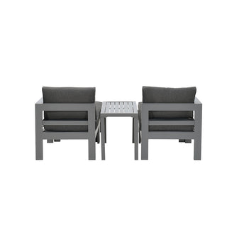 GARDEN IMPRESSIONS Balkonset Bolsena 5tlg. grey/black