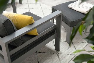 GARDEN IMPRESSIONS Balkonset Bolsena 5tlg. grey/black