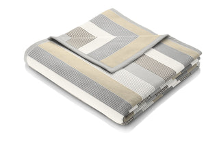 Biederlack Decke Cotton Home 150x20cm Level Silber
