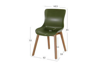 Hartman Stuhl Sophie 2er Set mossgreen