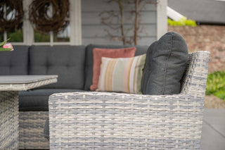 GARDEN IMPRESSIONS Dining Lounge Seagull R Cloudy Grey/Reflex Black 6tlg.