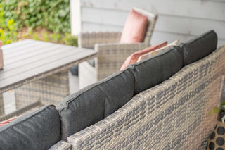 GARDEN IMPRESSIONS Dining Lounge Seagull R Cloudy Grey/Reflex Black 6tlg.