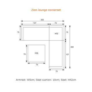 Garden Impressions Lounge Zion carbon black/mystic grey