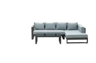 Garden Impressions Alu Lounge Esmee 3tlg. links carbon black/mint grey