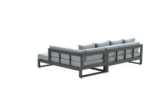 Garden Impressions Alu Lounge Esmee 3tlg. links carbon black/mint grey
