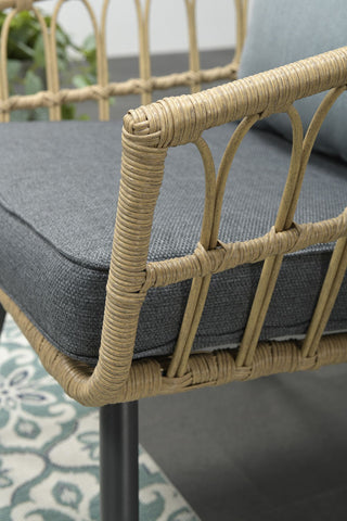 GARDEN IMPRESSIONS Geflecht Lounge Franklin black