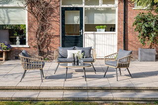 GARDEN IMPRESSIONS Geflecht Lounge Franklin black