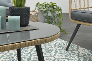 GARDEN IMPRESSIONS Geflecht Lounge Franklin black
