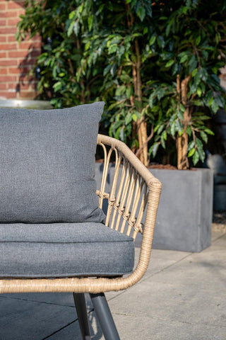 GARDEN IMPRESSIONS Geflecht Lounge Franklin black