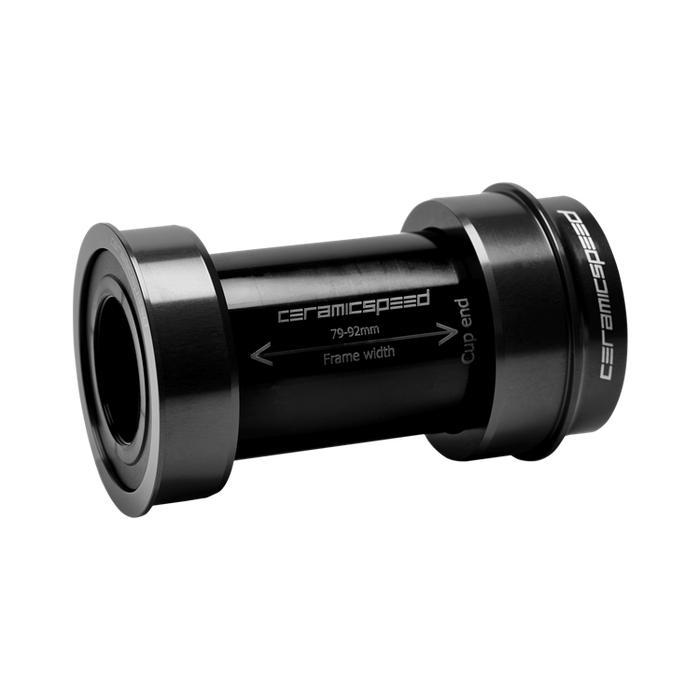 CeramicSpeed BBright Bottom Bracket - 24mm Spindle, Black OUT OF BOX Standard Bearing