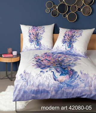 Janine Bettwäsche Mako-Satin Modern Art 42080-05 Kreidelila