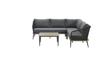 GARDEN IMPRESSIONS Lounge Poseidon teak/black