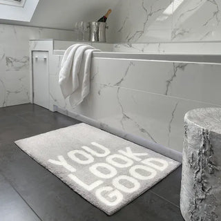 Zeo Living Badteppich Look Good 50x80cm grau