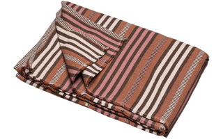 Fussenegger Decke Nova Streifen 145x220cm terracotta+