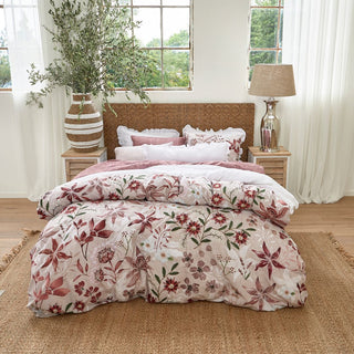 Riviera Maison Bettwäsche Floral Flowers red