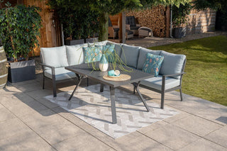 GARDEN IMPRESSIONS Lounge Sergio links carbon black/mint grey