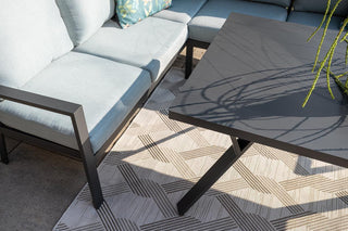 GARDEN IMPRESSIONS Lounge Sergio links carbon black/mint grey