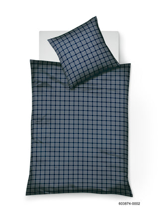 Fleuresse Bettwäsche Flanell Lech 60387 marine-taupe