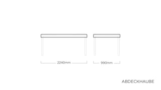Kettler Tischplattenhaube 220x95cm