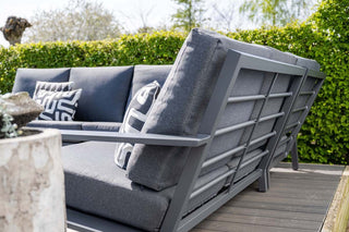 GARDEN IMPRESSIONS Lounge Lincoln 4tlg. carbon black