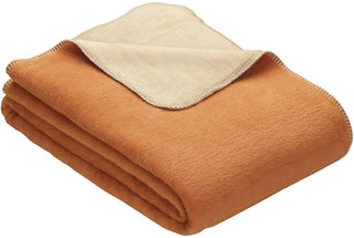 Ibena Decke Sorrento Doubleface 100x150cm orange/beige