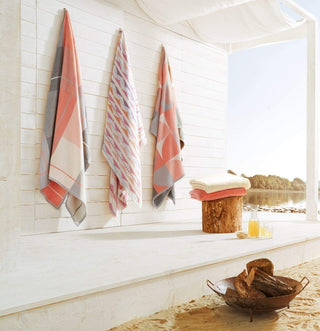 Biederlack Decke Colour ZickZack 150x200cm koralle