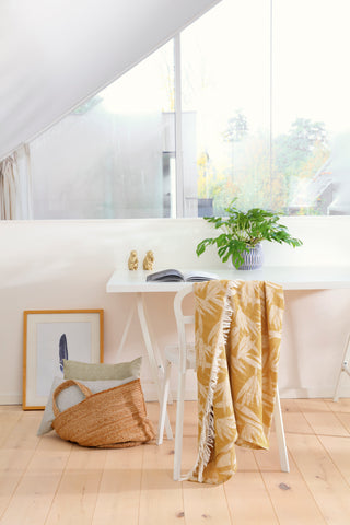 Biederlack Leinen- Plaid Bamboo 130x170cm
