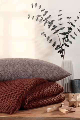 Biederlack Plaid Knit Rust 130x170cm