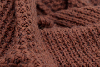 Biederlack Plaid Knit Rust 130x170cm