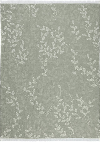 Biederlack Leinen-Plaid Leaves 130x180cm