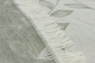 Biederlack Leinen-Plaid Leaves 130x180cm