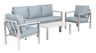GARDEN IMPRESSIONS Lounge Springs matt weiß/mint grey