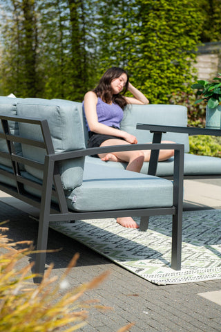 GARDEN IMPRESSIONS Lounge Wellington carbon black/mint grey