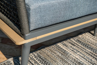 GARDEN IMPRESSIONS Lounge Poseidon teak/black