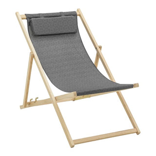 Madison Strandstuhl Check grau