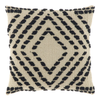 Unique Living Boho Kissen Nisse schwarz creme