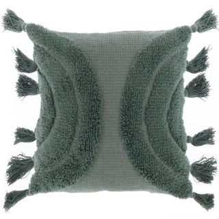 Unique Living Fransenkissen Brody 45x45cm Laurel Green