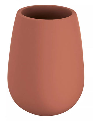 Kleine Wolke Zahnputzbecher Drip Terrabraun