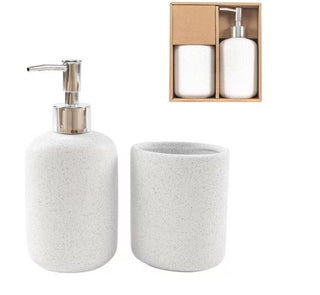 Zeo Living Badezimmer-Set Sprenkel