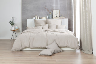 Zeo Living Bettwäsche Stonewashed mehrfarbig