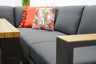 GARDEN IMPRESSIONS Cube Dining Lounge black/teak