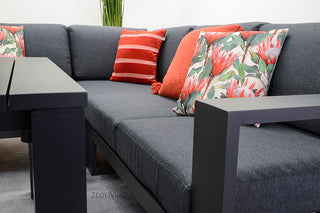 GARDEN IMPRESSIONS Cube Dining Lounge carbon black