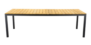 ZEO LIVING Tisch Birmingham 240x100cm Alu/Teak