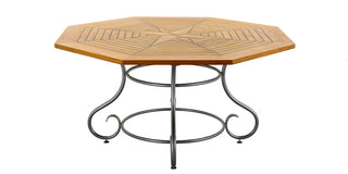 ROYAL GARDEN Sterntisch 140x140cm Streckmetall/Teak