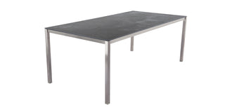 ZEO LIVING Tisch Dallas Edelstahl/Keramik