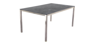 ZEO LIVING Tisch Dallas Edelstahl/Keramik