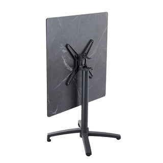 ZEO LIVING Gastrotisch klappbar HPL/Aluminium granit dunkel