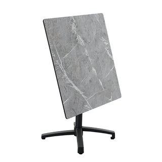 ZEO LIVING Gastrotisch klappbar HPL/Aluminium granit hell